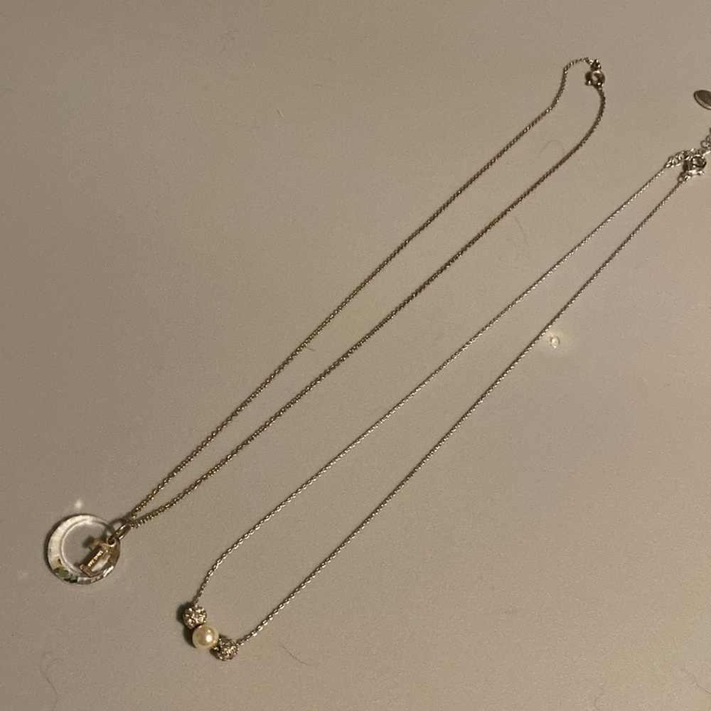 Silver necklaces